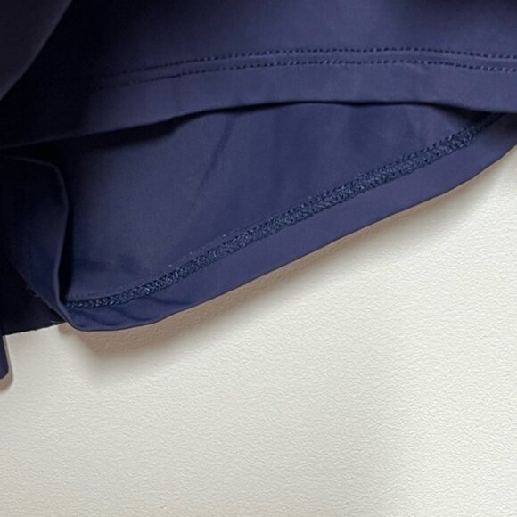 New Womens Luogongzi 2 in 1 Flowy Running Navy Shorts Sz M - Picture 11 of 12